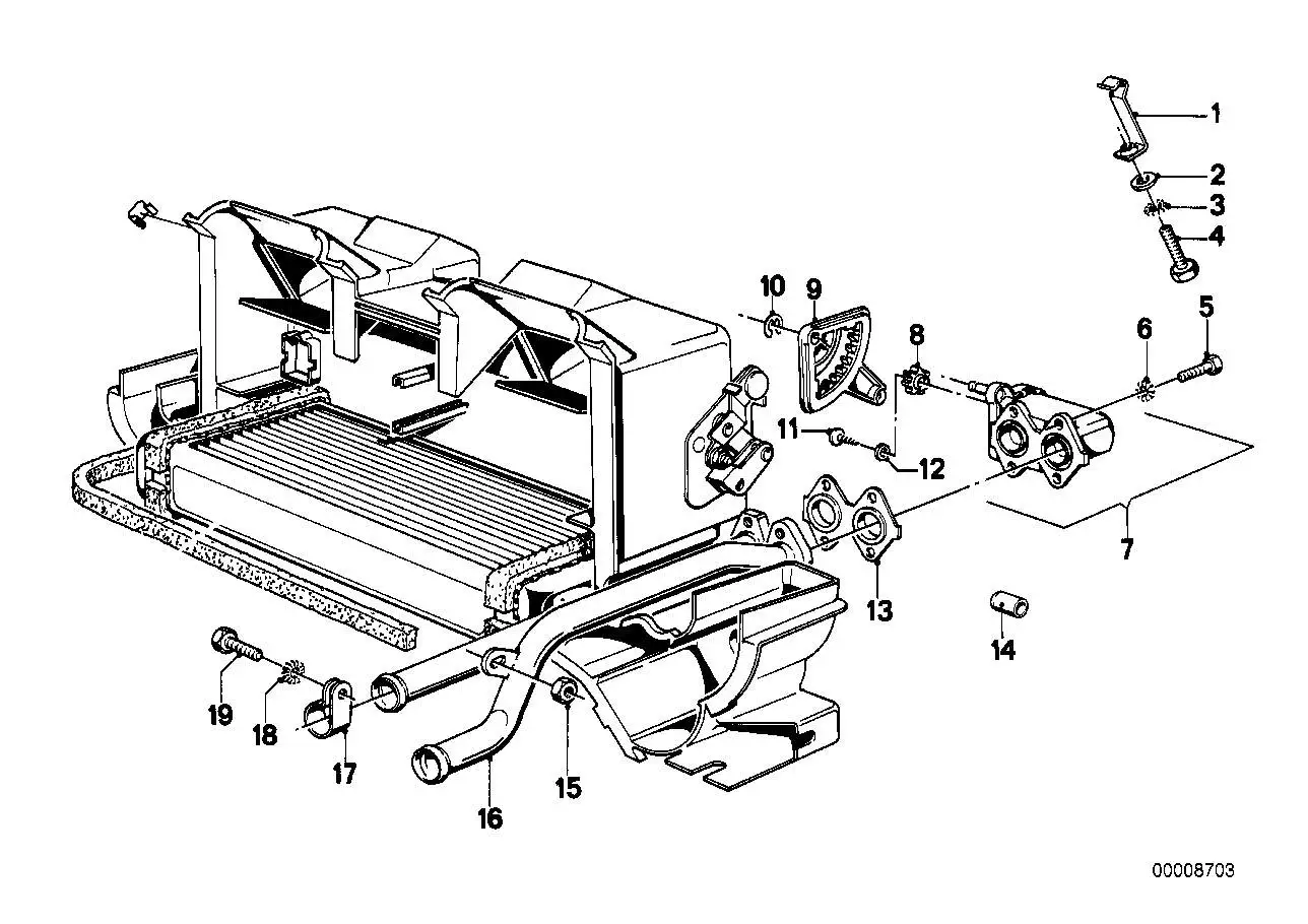 BMW Wasserventil E21 E23 64111358880
