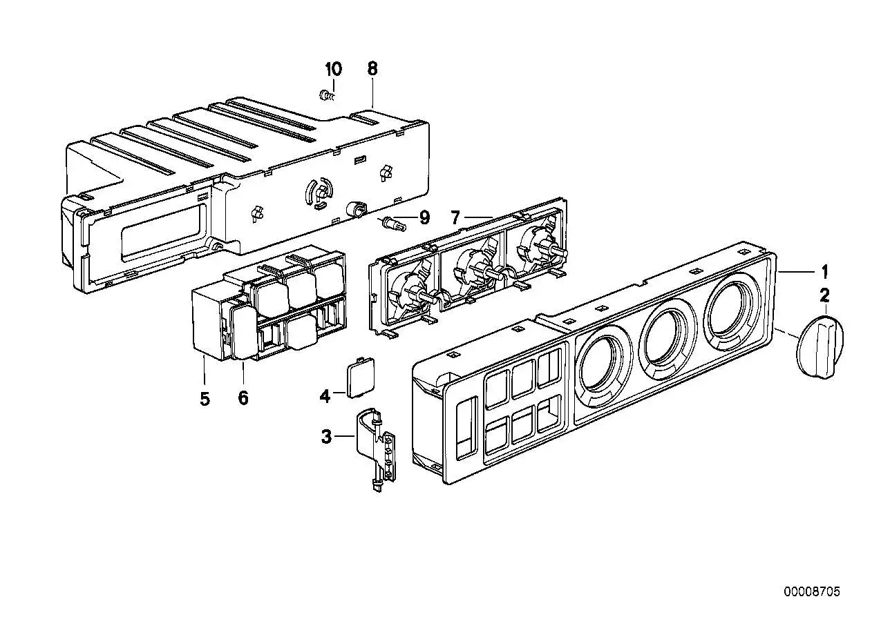 BMW Klammer E32 64111388602