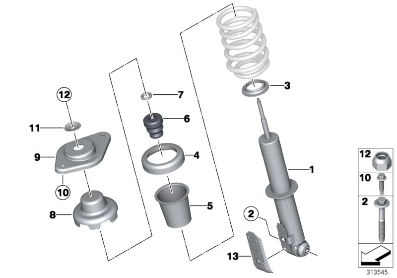 BMW Federunterlage unten R55 R56 R57 R58 R59 R60 R61 33506772790