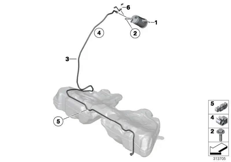 BMW Aktivkohlefilter F06 F07 F10 F11 F12 F13 16137223207