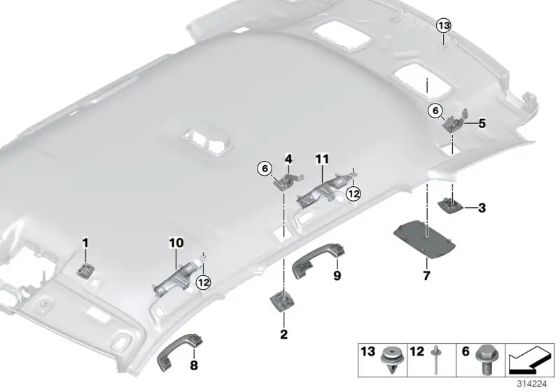BMW Abdeckung hinten links 51447238045 - Bildposition 03