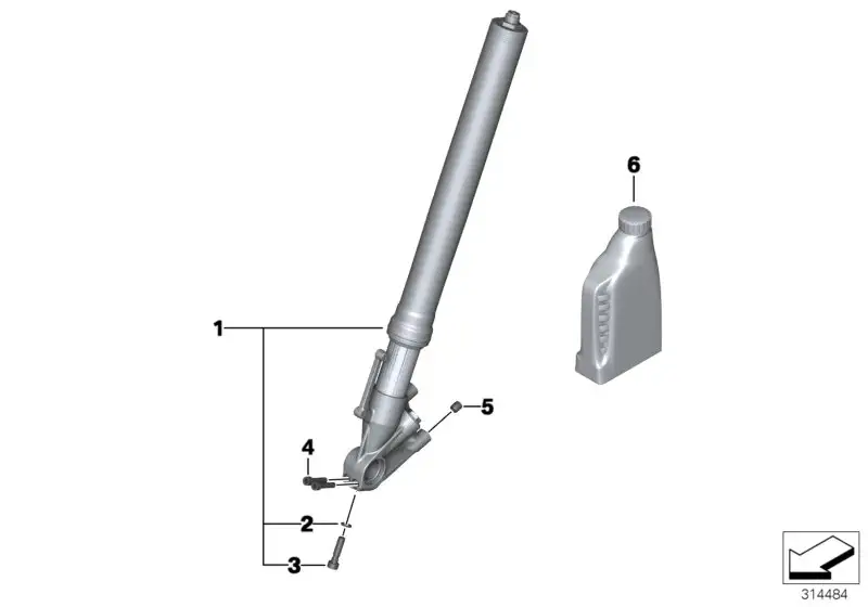 BMW Gabelholm links K46 31428548867 - Bildposition 01