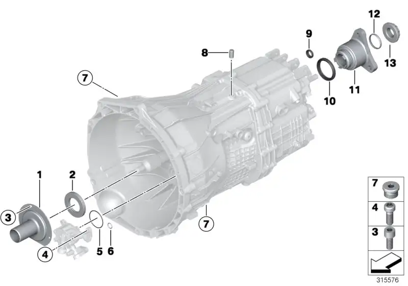 BMW Wellendichtring E82 E84 E88 E90 E91 E92 E93 F10 F11 F20 F21 F