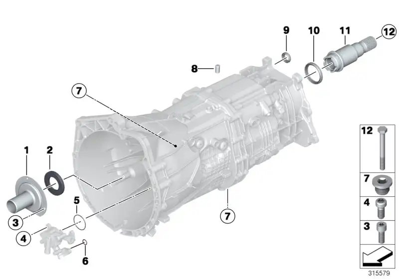 BMW Torxschraube 23108609226 - Bildposition 04