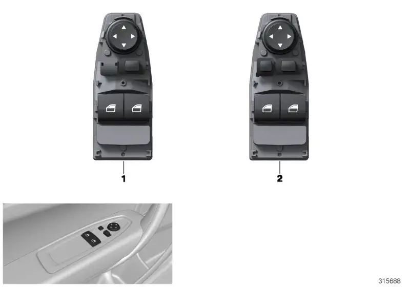 BMW Schalter Fensterheber Fahrerseite F21 F22 F32 F82 F87 F87N I0