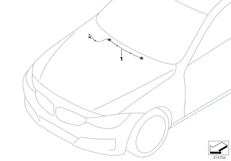 BMW Düsenkette Scheibenwaschanlage 61667339580