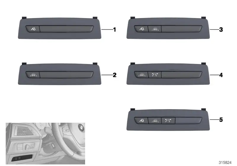 BMW Bedieneinheit Fahrassistenzsysteme F30 F31 F32 F33 F34 F36 F8