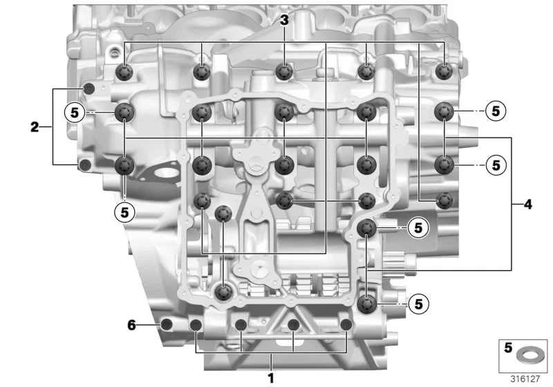 BMW ASA-Schraube K42 K46 K47 K49 11117713746