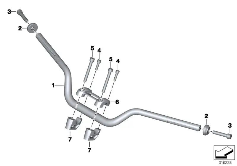 BMW Lenker K21 32718544695