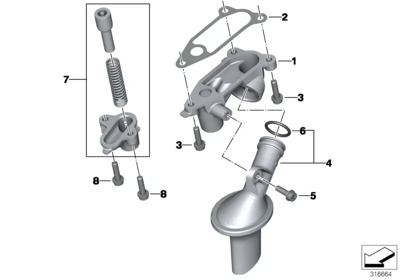 BMW Druckregelventil 11418545695 - Bildposition 01