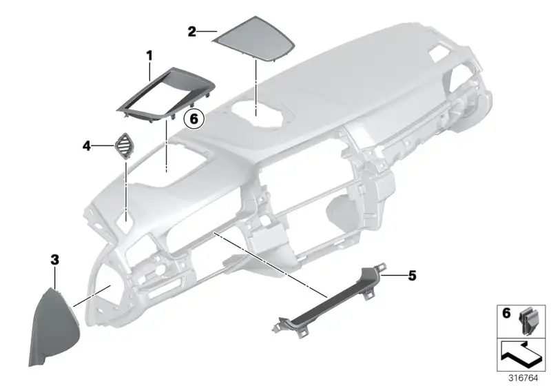 BMW Seitenblende rechts 51459209790 - Bildposition 03