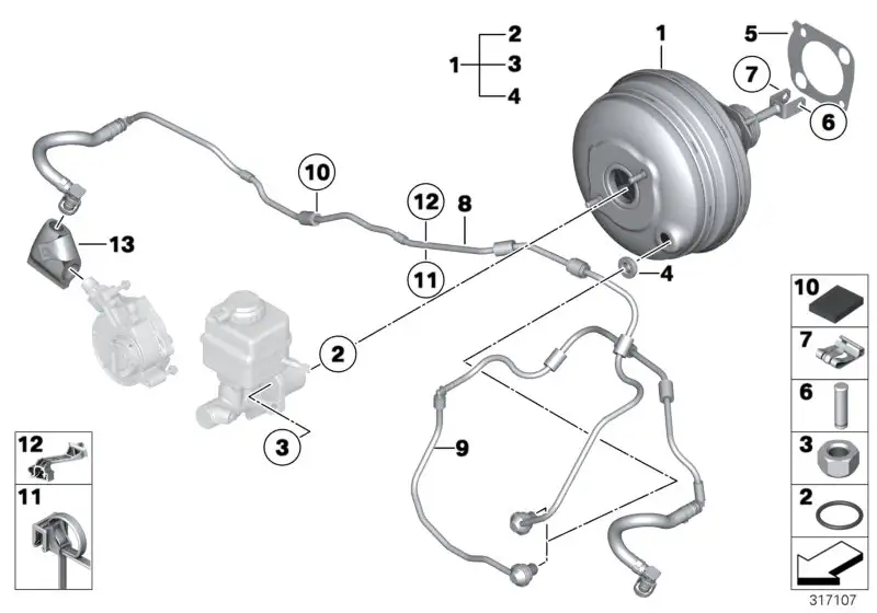 BMW Bremskraftverstärker F06 F10 F12 F13 34337846664 - 5er, 6er
