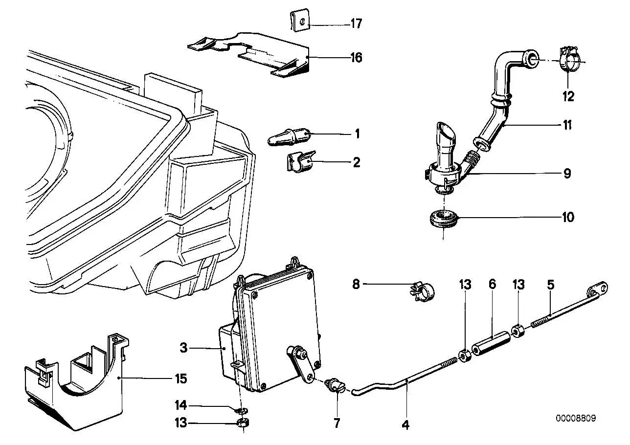 BMW Aussentemperatursensor E23 64111368449