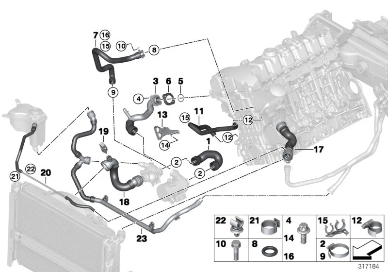 BMW Abstandshalter E60 E61 E63 E64 E65 E66 E70 E81 E82 E83 E84 E85 E86 E87 E88 E89 E90 E91 E92 E93 F10 F11 F25 11537555977