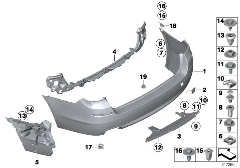 BMW Schutzfolie links F11 51127268379 - Bildposition 18
