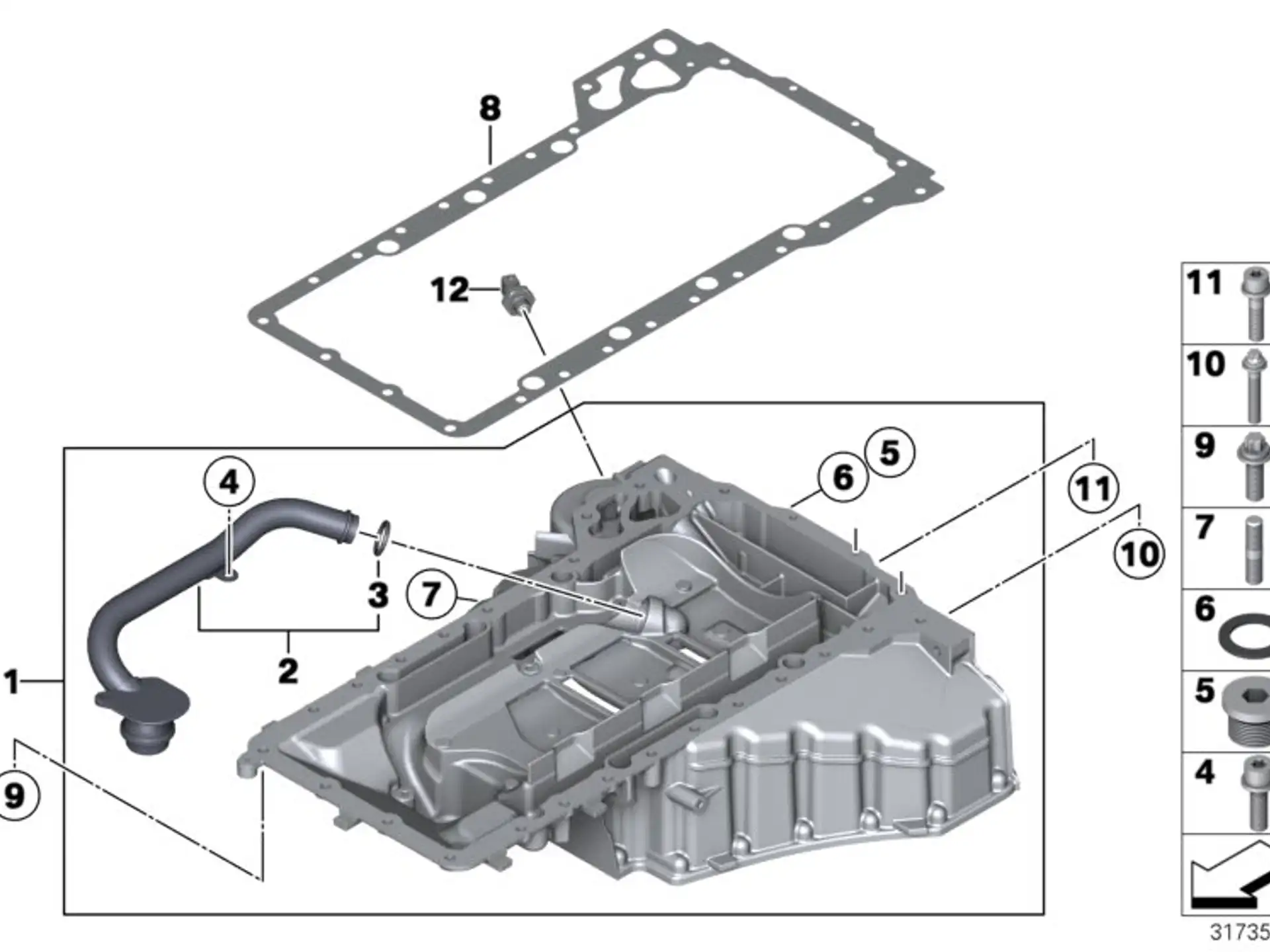 BMW O-Ring F06 F10 F12 F13 F90 F91 F92 F93 F95 F96 K70 K71 K72 K73 K75 11317690476