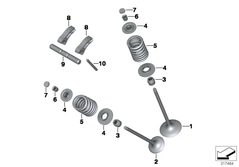 BMW Schlepphebel K42 K46 K47 K49 K50 K51 K52 K53 K54 K67 K69 11338389397