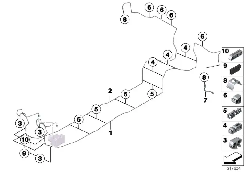 BMW Rohrleitung 34326865587 - Bildposition 01