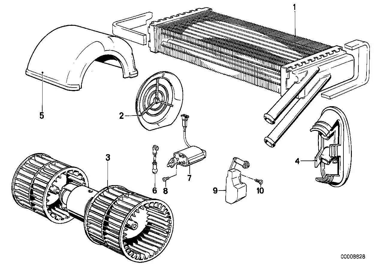 BMW Gebläse E28 64111386369