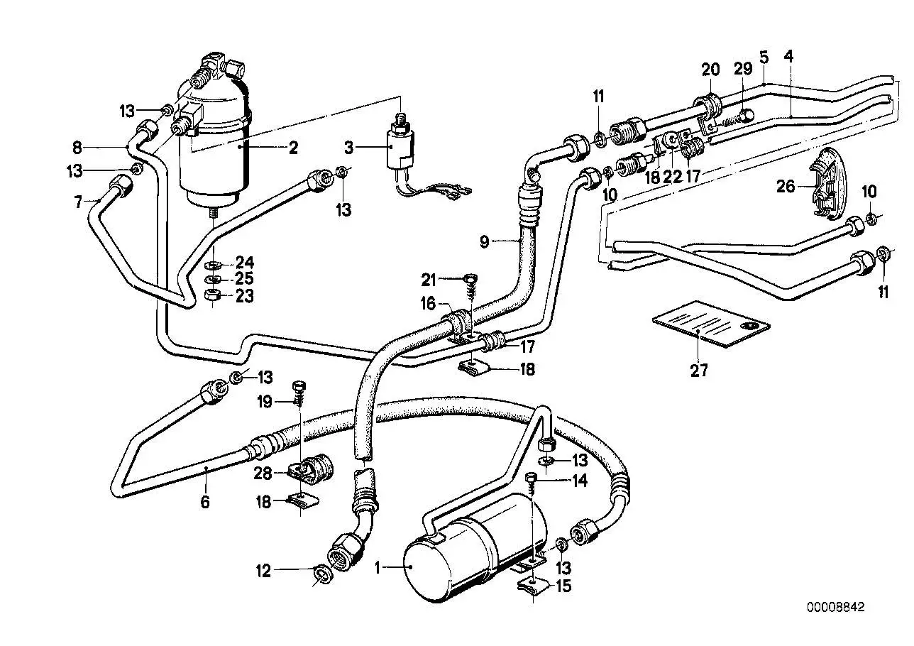 BMW Druckrohr E24 64531381075 - Bildposition 07