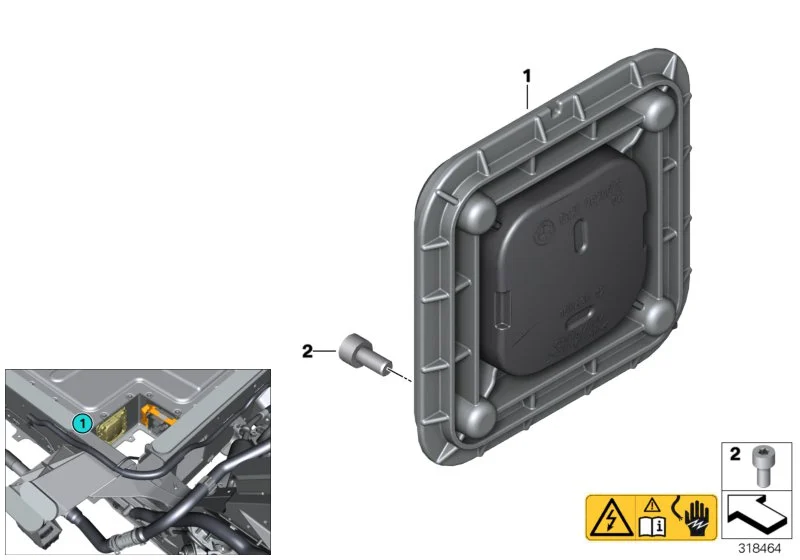 BMW Entgasungseinheit K17 I01 61277625079