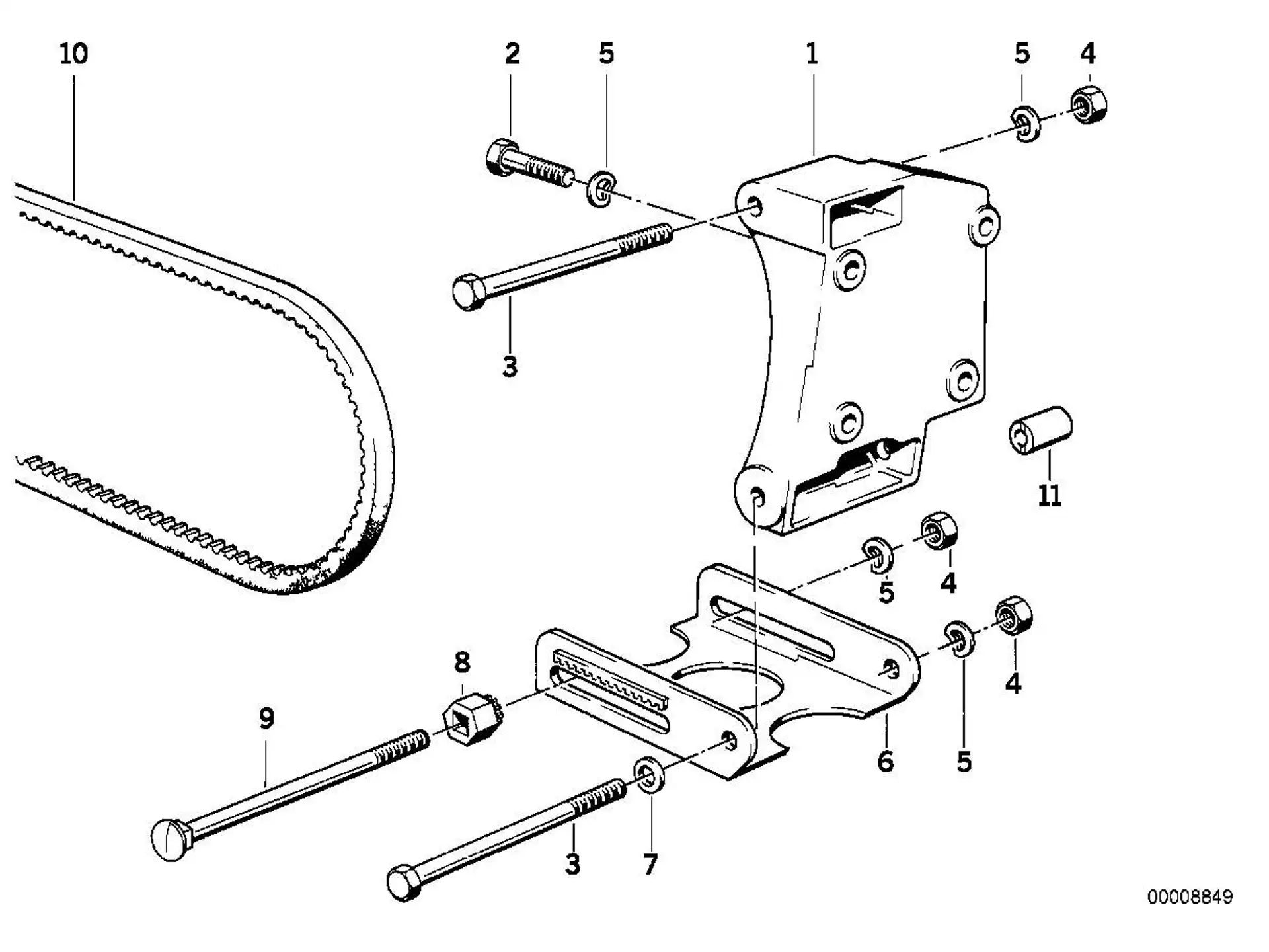 BMW Zylinderschraube mit Scheibe E36 E12 E21 E23 E24 E28 E30 E34 E39 07119920022