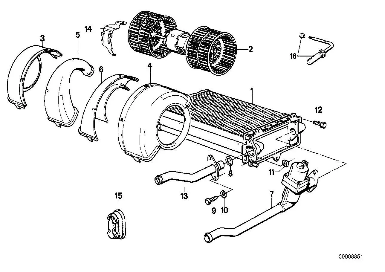 BMW Lasche E30 64111375620