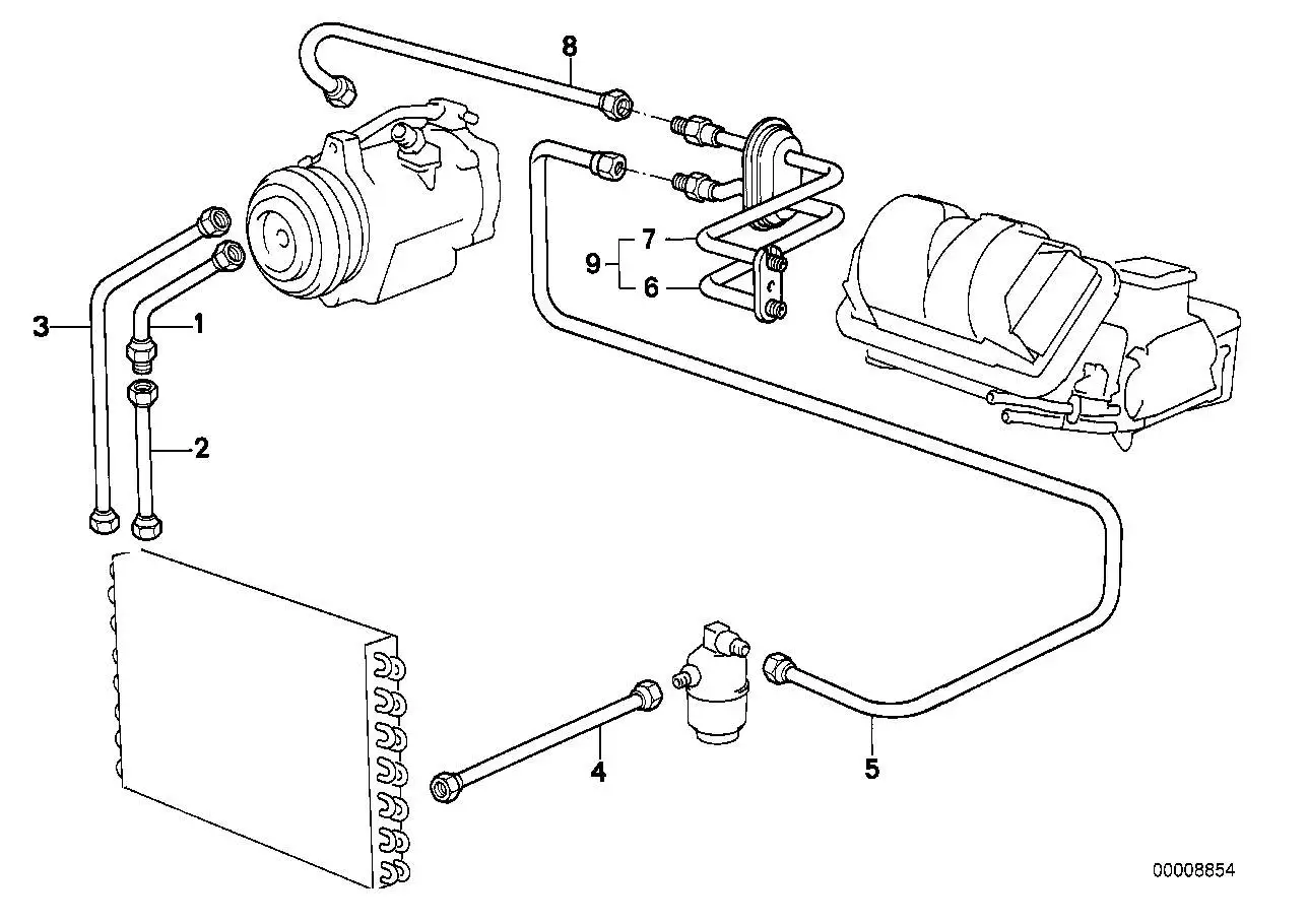 BMW Leitung E23 64531363574