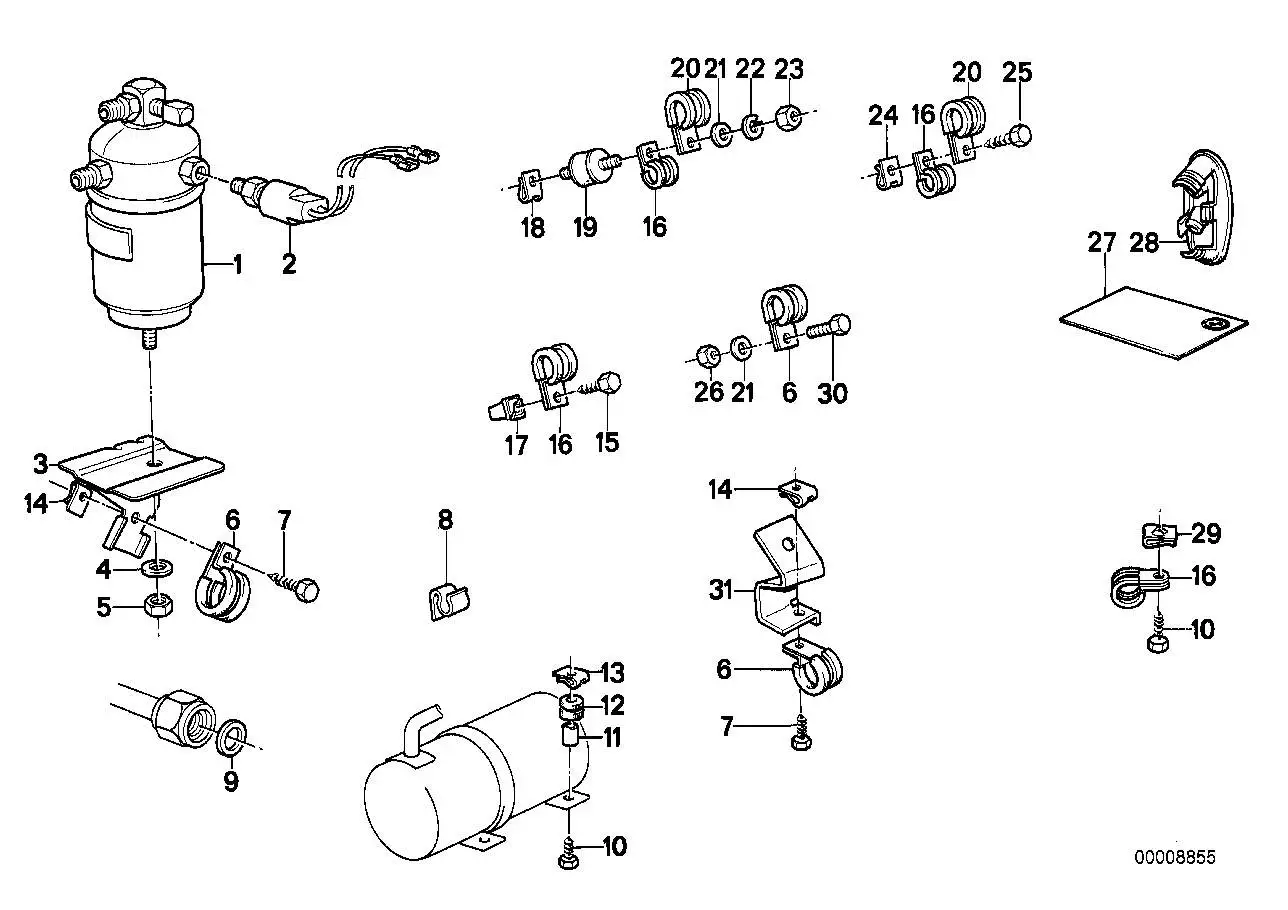 BMW Konusring E12 E21 E24 E23 E28 64531350491 - Bildposition 09