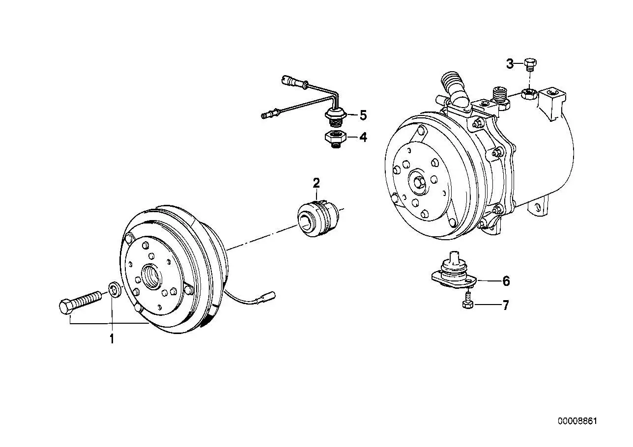 BMW Abdichtung E30 E32 E34 64521381193