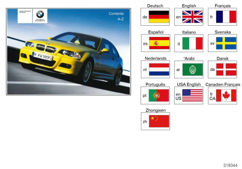 BMW Betriebsanleitung M3 E46/C 01400157231 - Bildposition 01