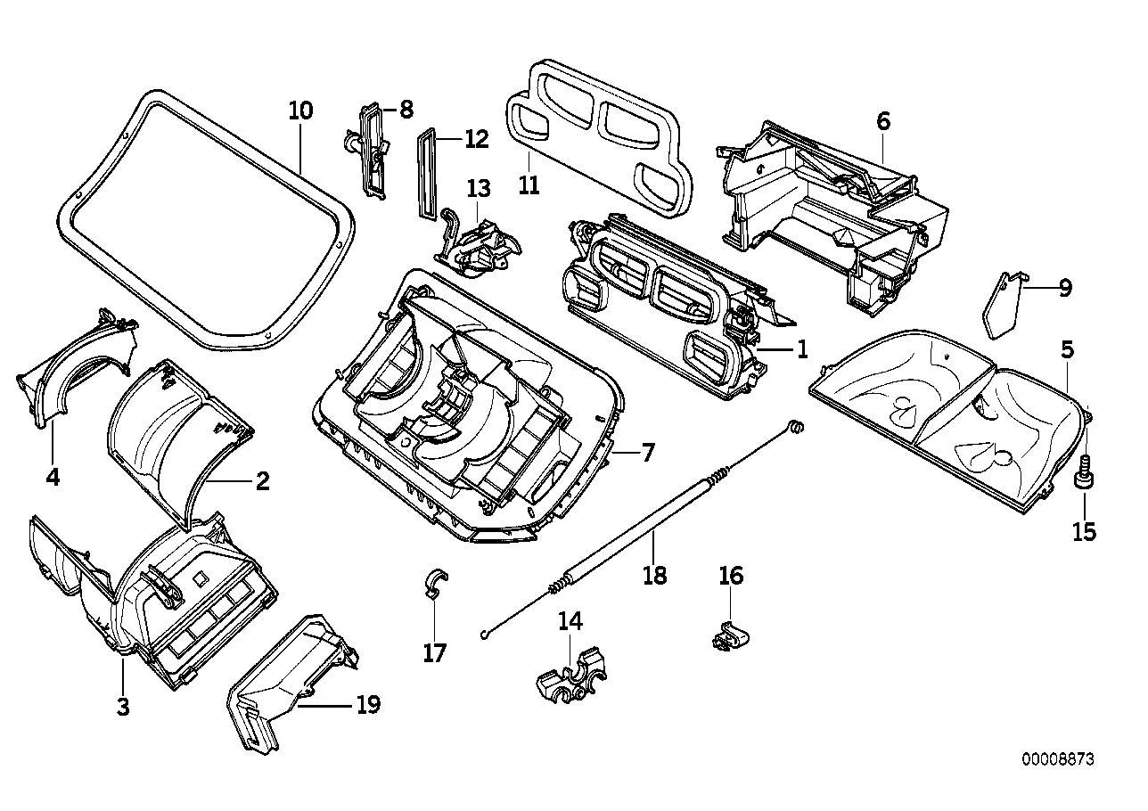 BMW Dichtrahmen E36 64111393254