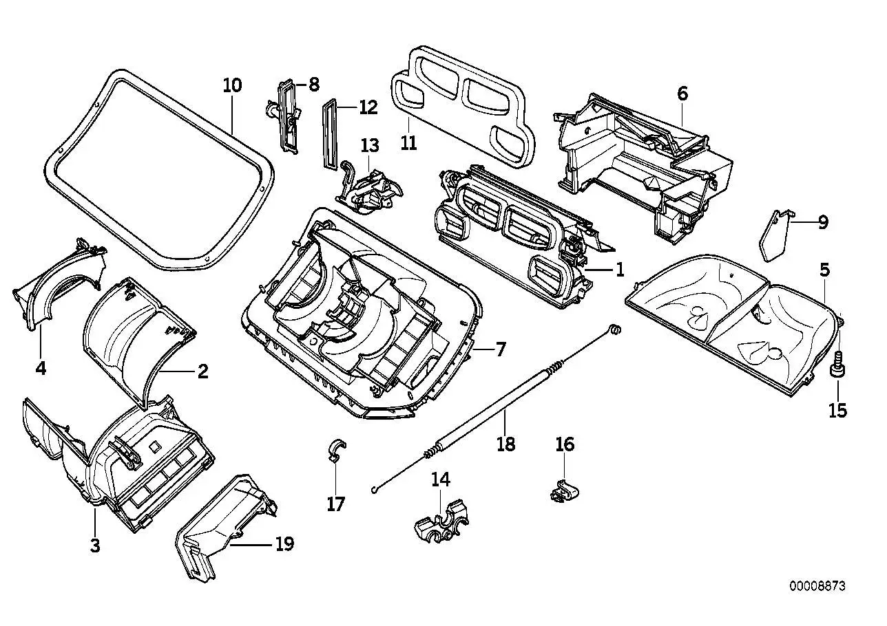 BMW Bowdenzug E36 64111393264