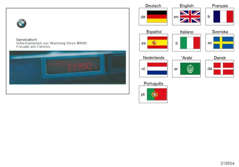 BMW Serviceheft deutsch E31 E36 E38 E39 01709790960 - Bildpositio