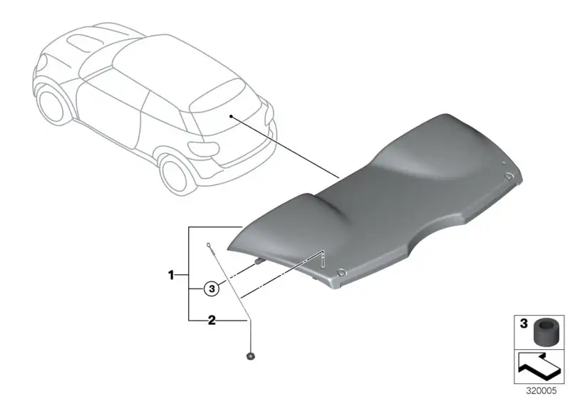 BMW Ablegeboden R61 51479808905
