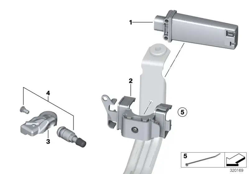 BMW Steuergerät RDC 36106855180 - 3er F30, 3er F31, 3er F34, 4er