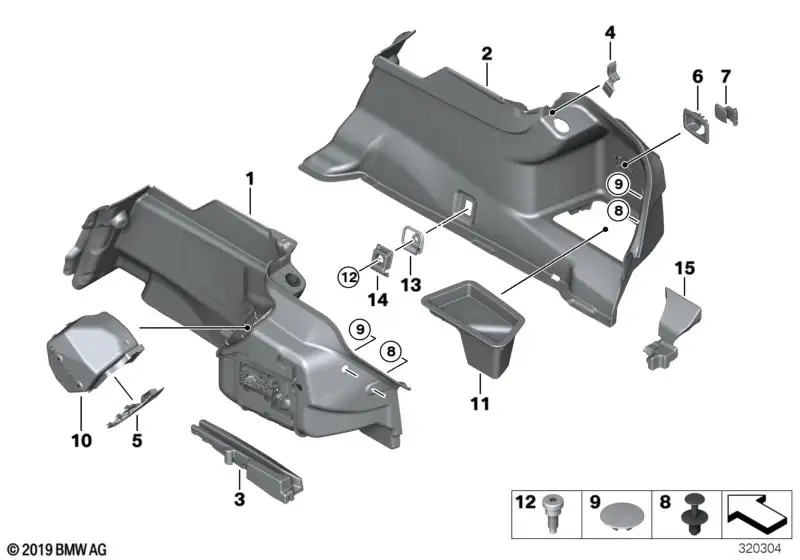 BMW Ablagefach F06 51477276506