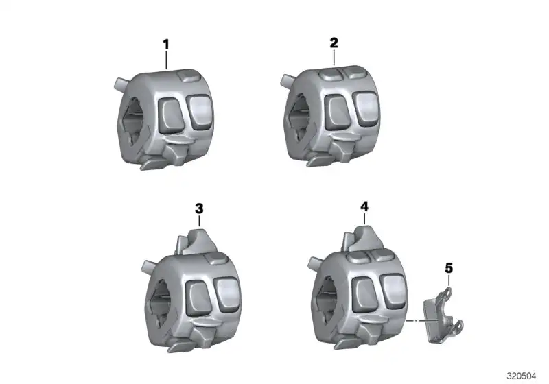 BMW Kombischalter links K67 61318394467