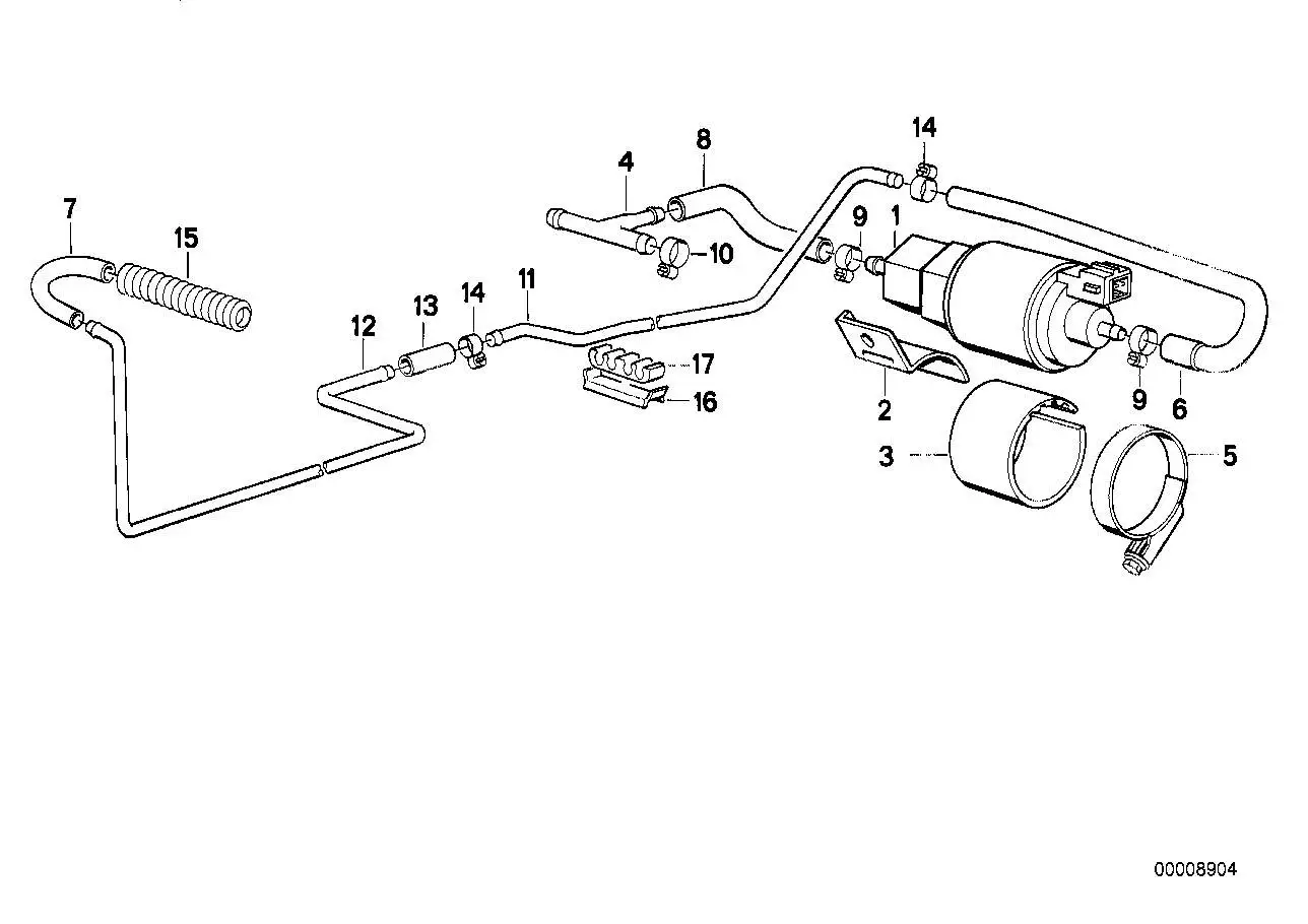 BMW Kraftstoffpumpe E31 E32 E34 E38 E39 E53 64129143157