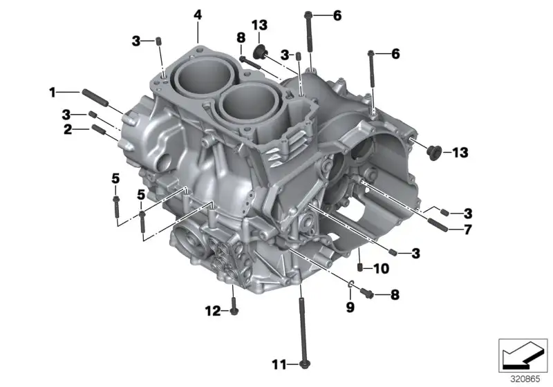 BMW Sechskantschraube mit Innentorx K70 K71 K72 K73 K75 111176905
