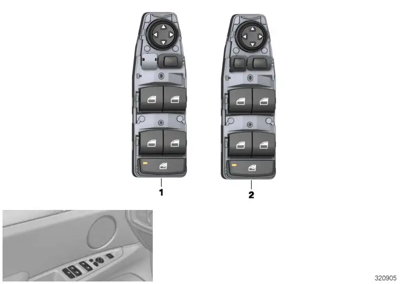 BMW Schalter Fensterheber Fahrerseite F15 F16 F39 F45 F46 F48 F85