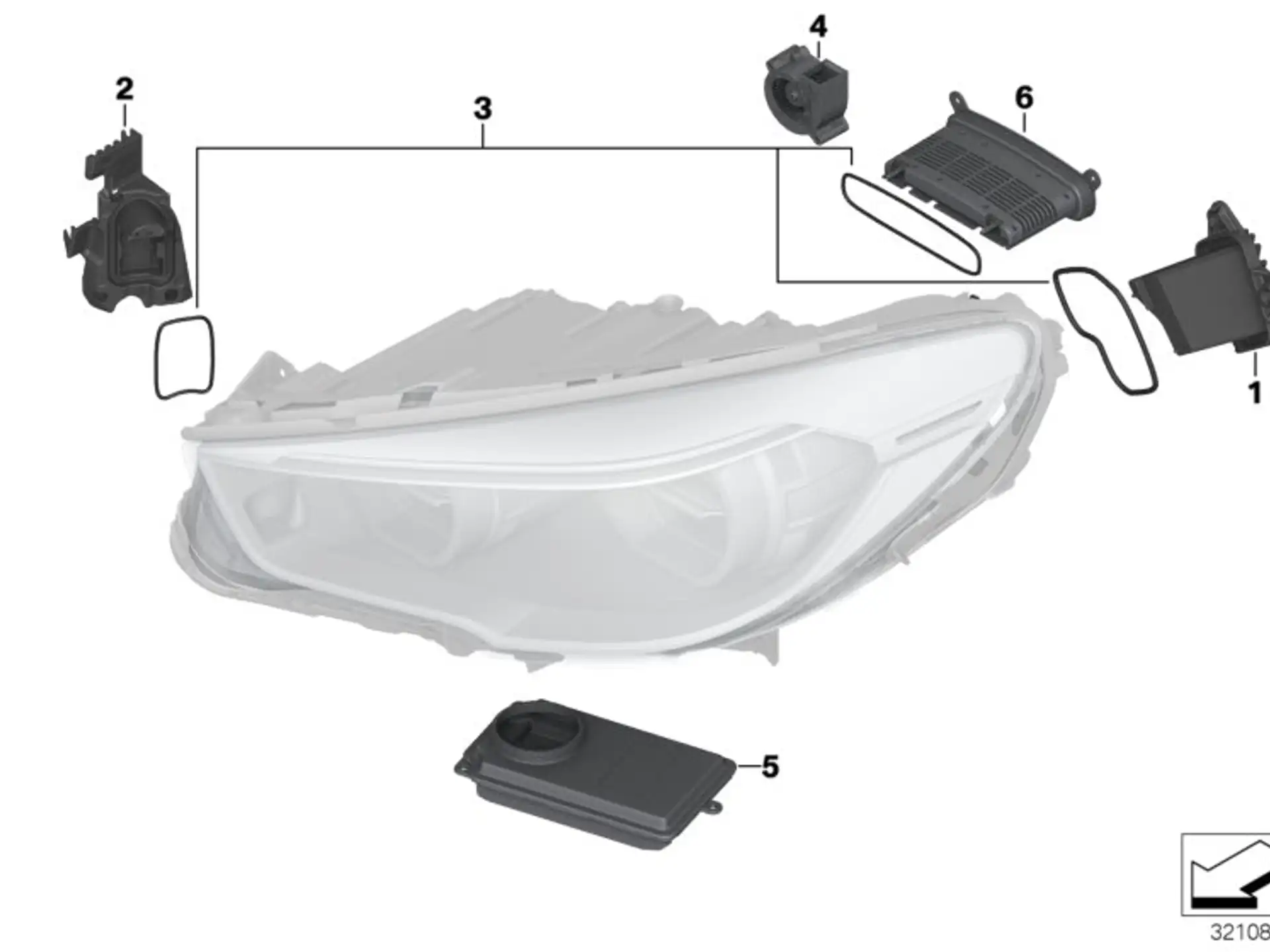 BMW Dichtungssatz F07 F10 F11 63117349288