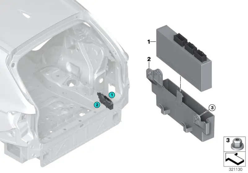 BMW Steuergerät Heckklappenfunktionsmodul F15 F16 F31 F36 F39 F45