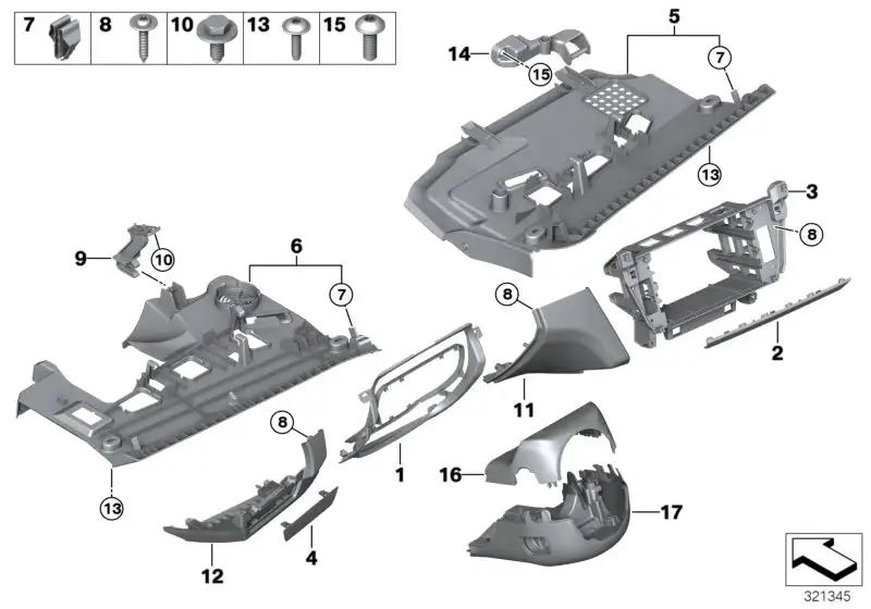 BMW Abschlussblende 51459197501 - Bildposition 02
