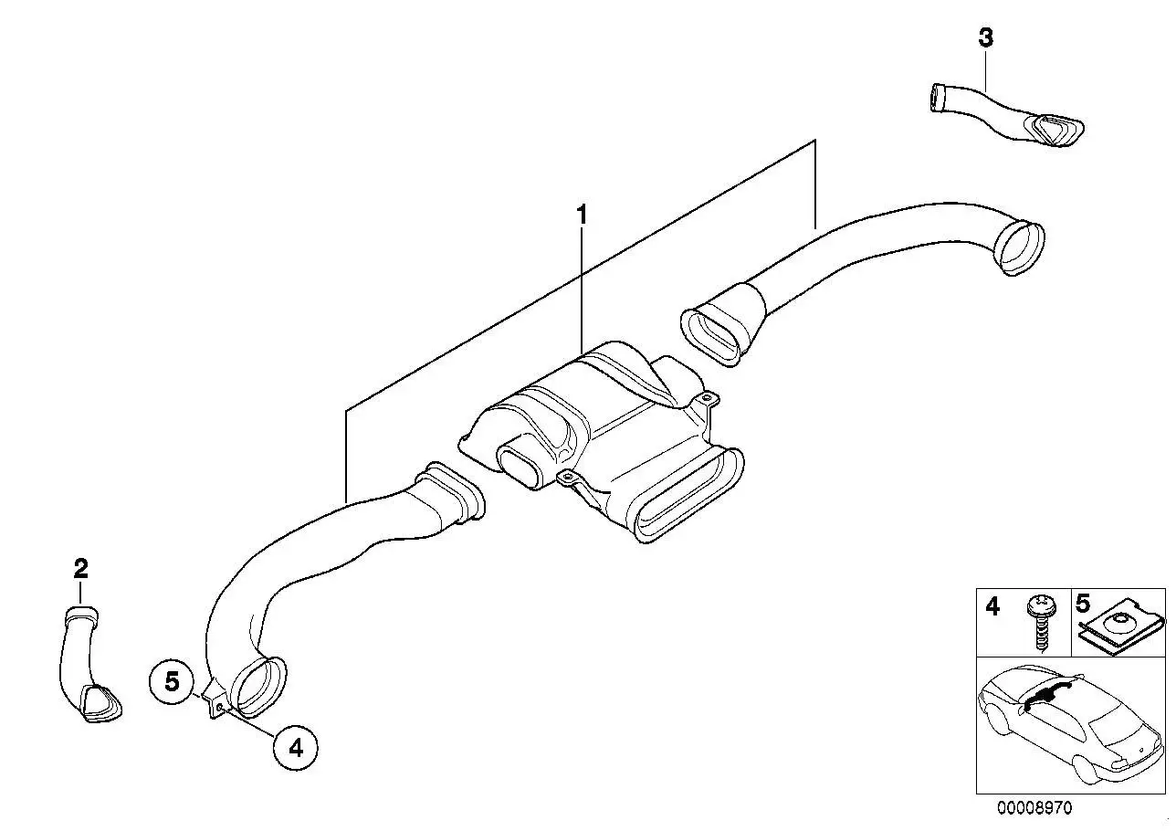 BMW Luftkanal links 64228410705 - Bildposition 02