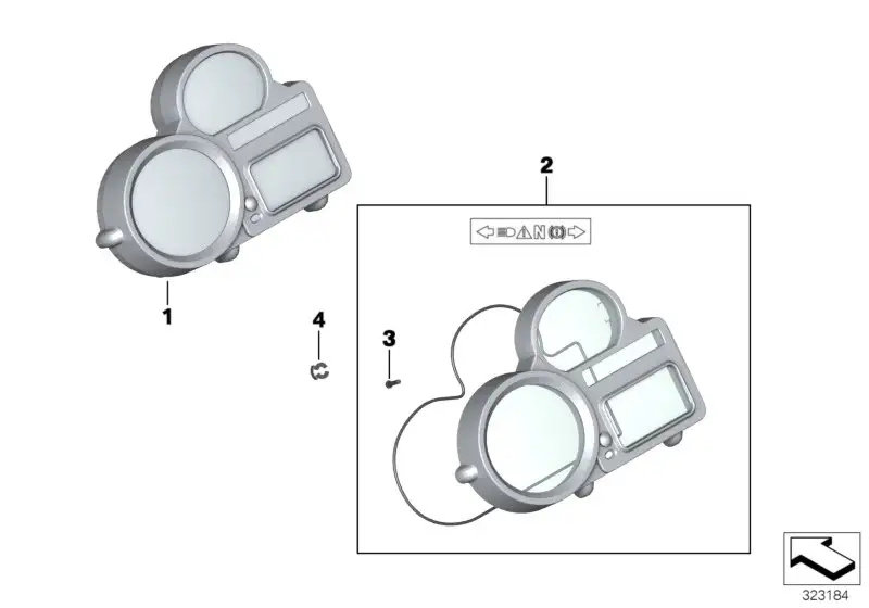 BMW Instrumentenkombination K25H 62117701411