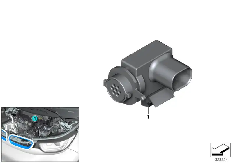 BMW Sensor für AUC F15 F16 F85 F86 I01 64119289142