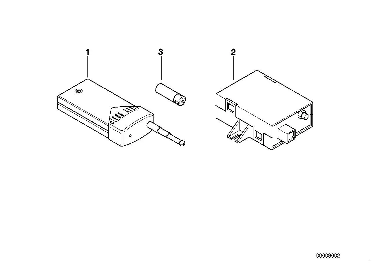 BMW Batterie Sender Telestart E36 E38 E39 E53 64128378137 - Z3 E3