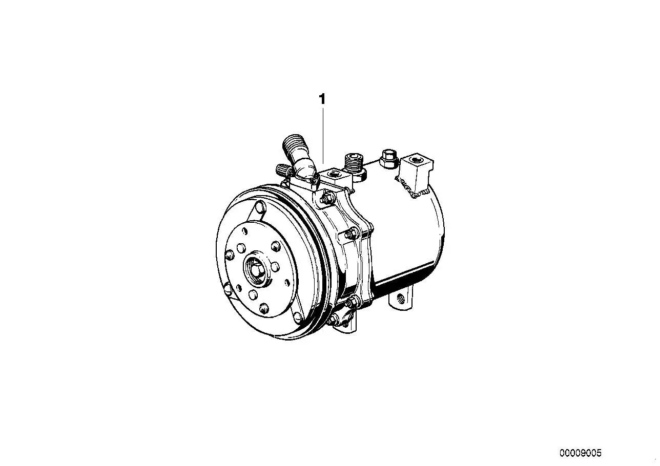 BMW Druckleitung Kompressor-Kondensator E30 64538391052
