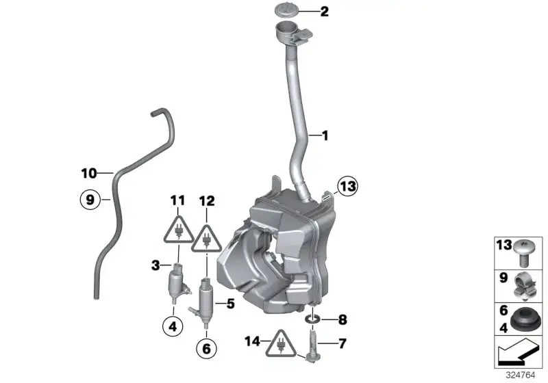 BMW Siebtülle R55 R56 R57 R58 R59 61667221153 - MINI